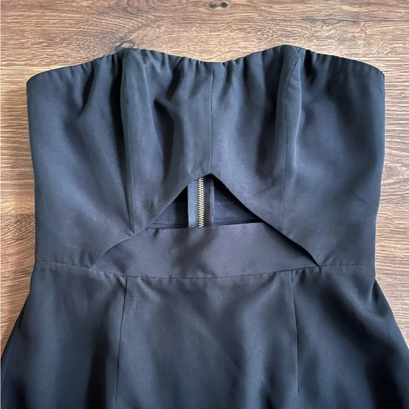Marciano Little Black Strapless Dress w/cutout - Picture 2 of 8